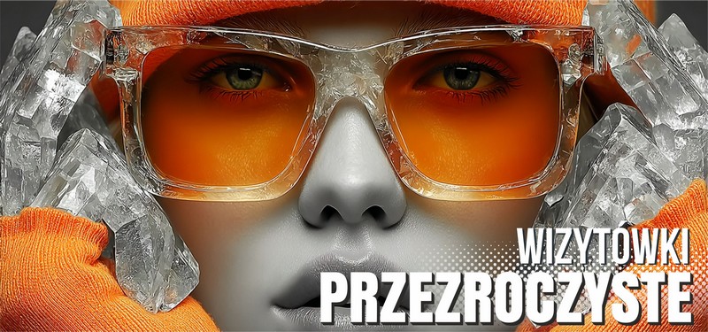 przezroczyste Wizytówki Przeźroczyste pvc
