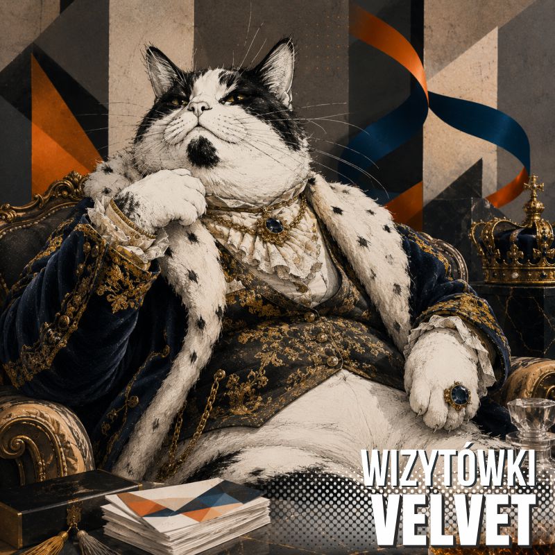 wizytówki Velvet kot